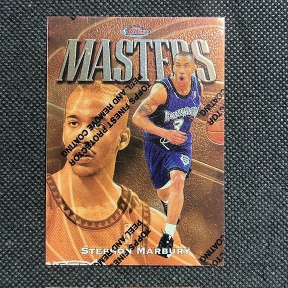 Stephon Marbury 1997-98 Topps Finest #19 Basketball Card Minnesota Timberwolves - Picture 1 of 2